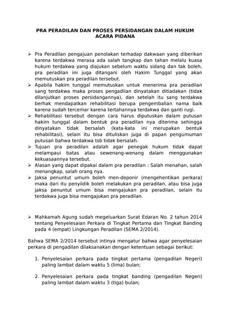 putusan pra peradilan pidana