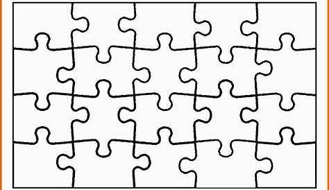 Puzzle Vorlage A4