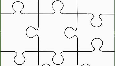 Puzzle template 9 pieces vector | Puzzle piece template, Puzzle drawing