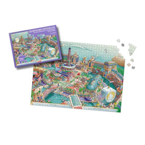 Puzzle des affiches officielles des Jeux de Paris 2024 1000 pièces