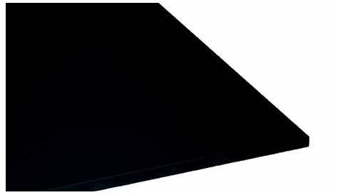 Plaque de pvc rigide noir 500 x 500mm épaisseur 5mm