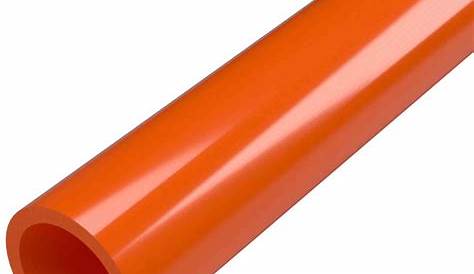 Blue/Orange PVC Pipe for Water or Electrical 1 meter