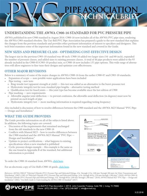 Pvc Pipe Association Technical Brief