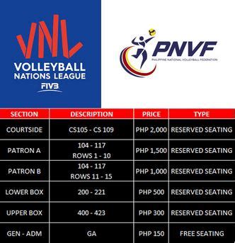 pvl ticket price 2023 moa arena