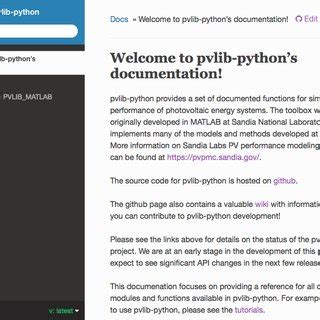 pvlib documentation
