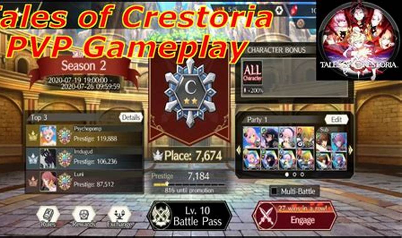 pvp arena tales of crestoria