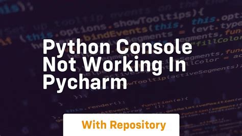 pycharm python console not working