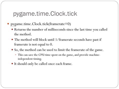 Pygame.time.clock.tick_Busy_Loop