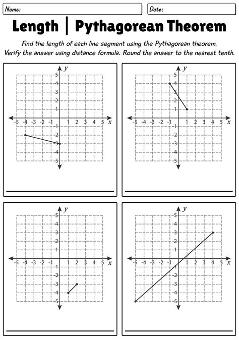 Pythagorean Theorem Graphing Paper