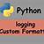 python logging custom formatter board