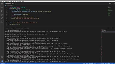 python - get_highest_resolution function doesn\'t work in pytube 