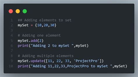 python add multiple elements to set