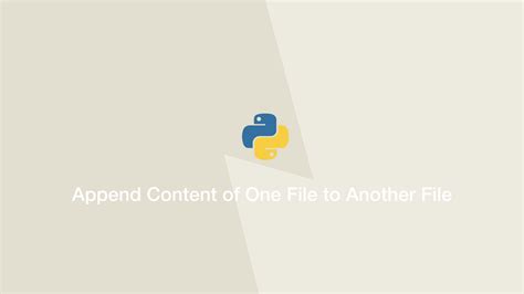 Python Append File Contents To Another File