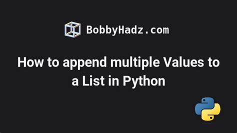 python append multiple values to list