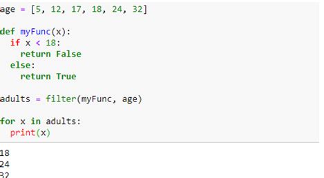 Python Array Filter Method
