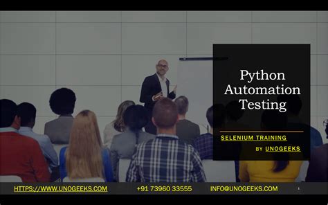 python automation testing training online