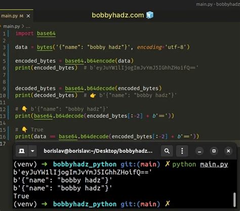 python base64 b64decode utf 8