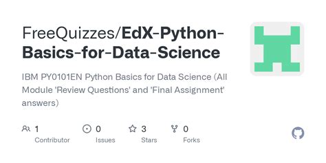 python basics for data science ibm edx answers
