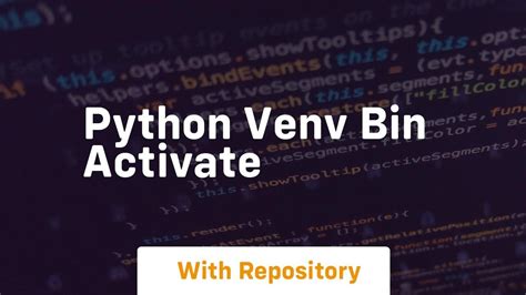 Python Bin Activate
