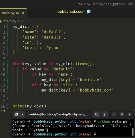 python build dictionary in for loop