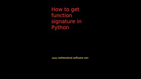 python change function signature