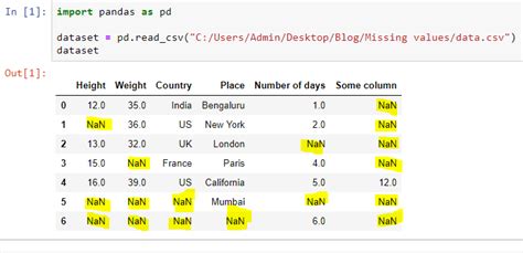 python check for missing values