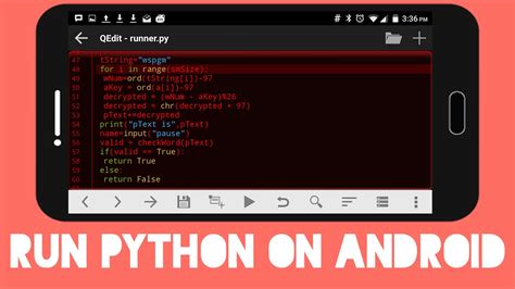 python code runner app for android