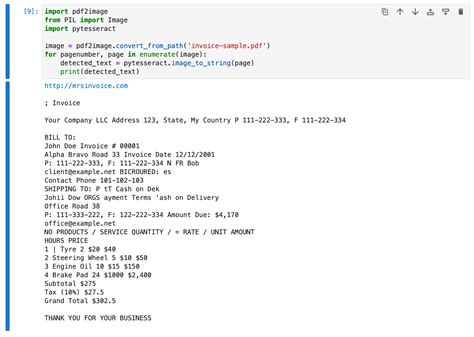 python code to convert scanned pdf to text