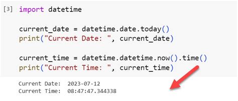 python code to display current date and time