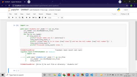 python code to read csv file and plot data