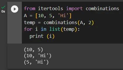 Python Combinations Sorted