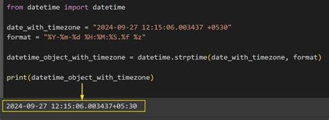 python create datetime from string with timezone