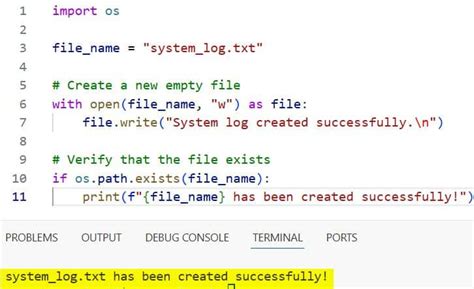 Python Create File System