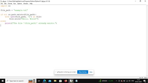 Python Create Log File If Not Exist