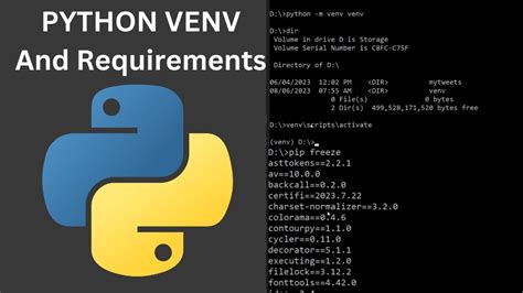 python create requirements txt from venv