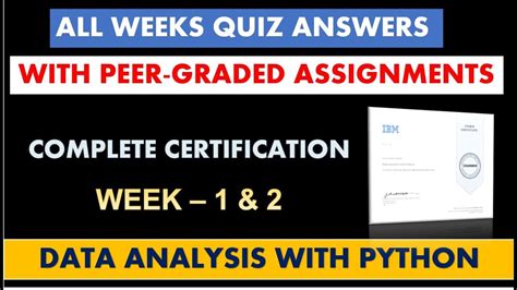 python data analysis coursera quiz answers