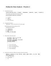 python data analysis practice