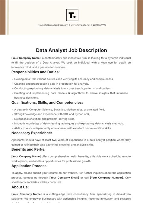 python data analyst job description