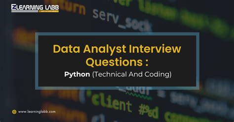 python data analytics interview questions