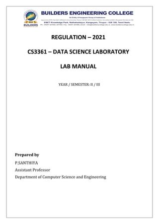 python data science lab manual pdf