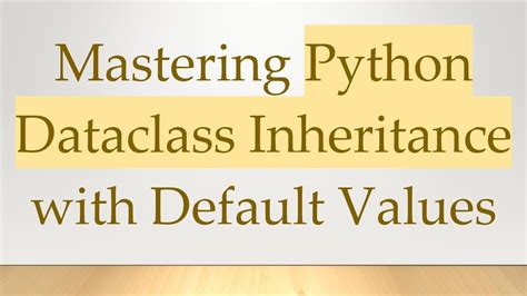 python dataclass default value object