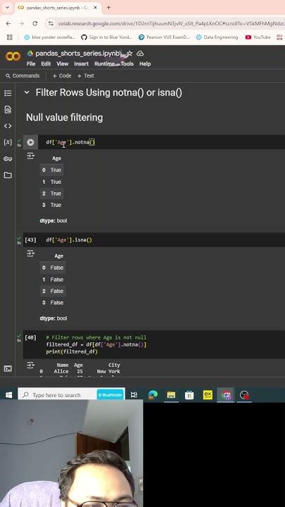 python dataframe filter null values