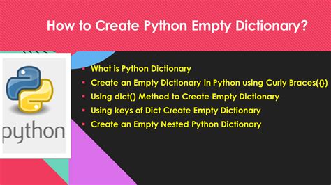 python declare dictionary empty
