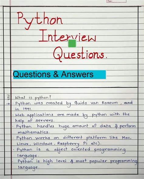 python developer interview questions for freshers pdf