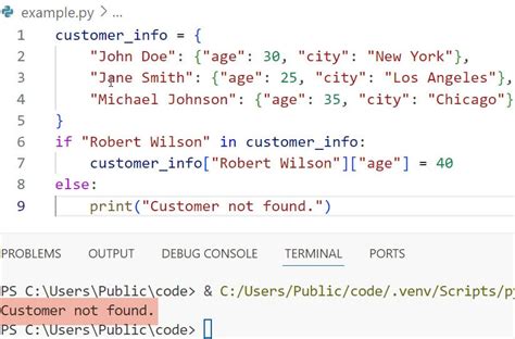 Python Dictionary Key Exception