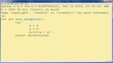 Python Division By 0 Exception