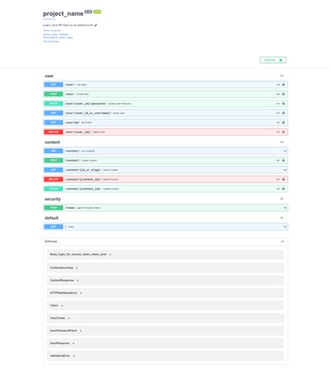 python fastapi project template