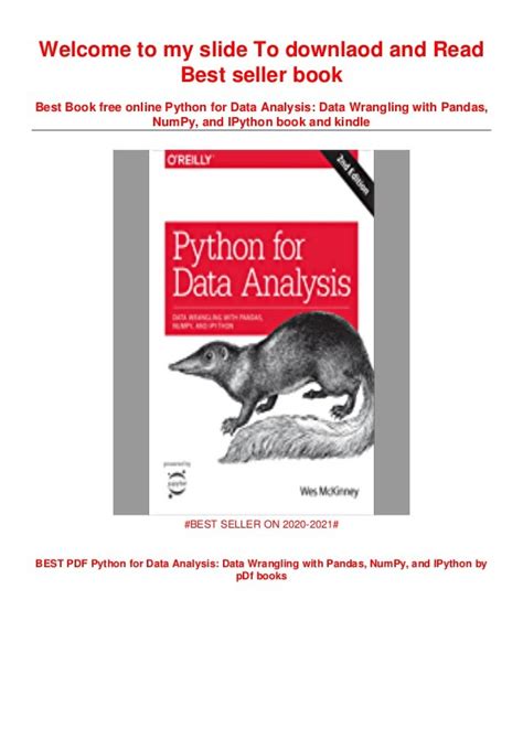 python for data analysis data wrangling with pandas numpy and ipython free pdf