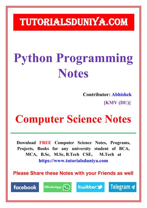 python for data science lecture notes pdf