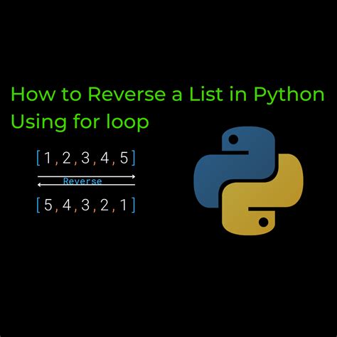 python for loop through list in reverse